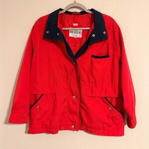 Red and Navy Women's Jacket